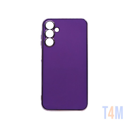 Capa de Silicone Designer com Moldura de Câmera para Samsung Galaxy A14 4G/5G Roxo