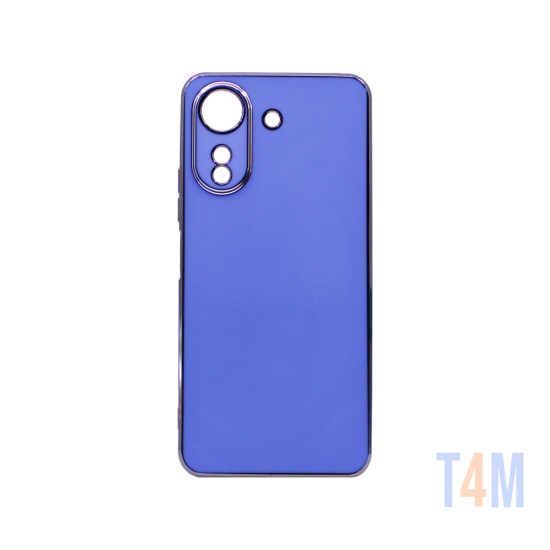 Funda de Silicona Diseño con Marco de Cámara para Xiaomi Redmi 13C/Poco C65 Azul