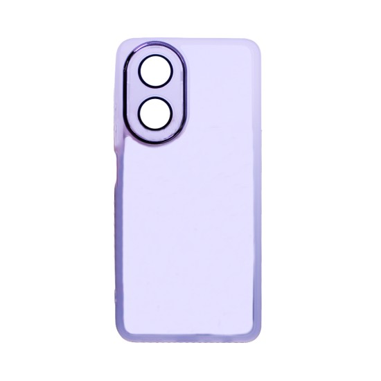 Transparent Silicone Case with Camera shield for Oppo A38 4G/A18 4G White