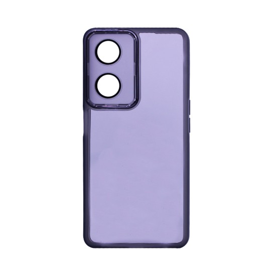 Transparent Silicone Case with Camera shield for Oppo A98 5G/F23 5G Black