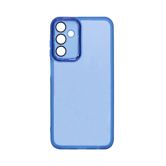 Transparent Silicone Case with Camera shield for Samsung Galaxy A15 4G/5G  Blue