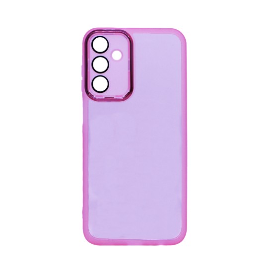 Transparent Silicone Case with Camera shield for Samsung Galaxy A05S Pink