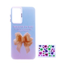 Designer Hard Case with Seperate Adhesive Stones for Samsung Galaxy A05S Orange Designer Hard Case with Seperate Adhesive Stones for Samsung Galaxy A05S Orange