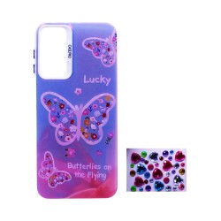 Designer Hard Case with Seperate Adhesive Stones for Samsung Galaxy A05S Pink Designer Hard Case with Seperate Adhesive Stones for Samsung Galaxy A05S Pink