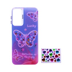 Designer Hard Case with Seperate Adhesive Stones for Samsung Galaxy A14 4G/5G Pink Designer Hard Case with Seperate Adhesive Stones for Samsung Galaxy A14 4G/5G Pink