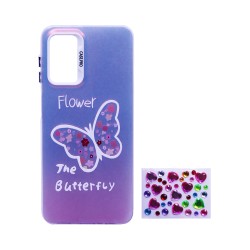 Designer Hard Case with Seperate Adhesive Stones for Samsung Galaxy A13 4G/5G White Designer Hard Case with Seperate Adhesive Stones for Samsung Galaxy A13 4G/5G White