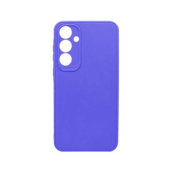 Soft Silicone Case with Camera Shield for Samsung Galaxy A35 Purple