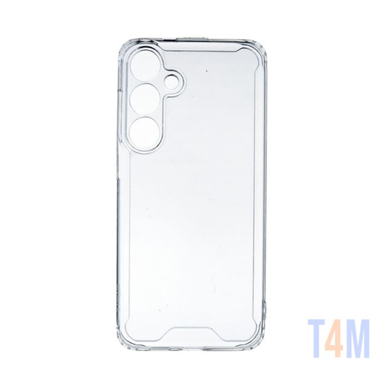 Funda de Silicona Dura con Marco de Cámara para Samsung Galaxy S24 Transparente