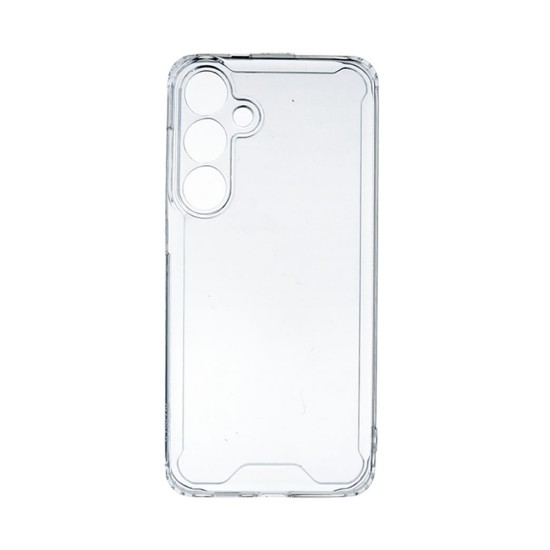 Hard Silicone Case with Camera Shield for Samsung Galaxy S24 Transparent