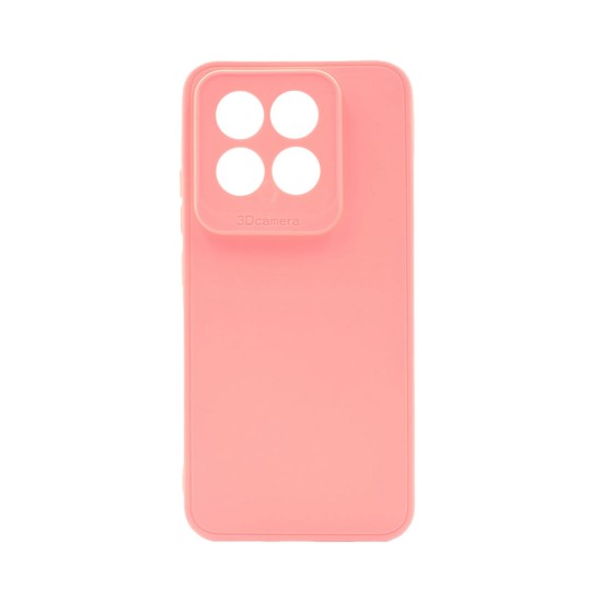 Soft Silicone Case with Camera Shield for Xiaomi 14 Pro Pink