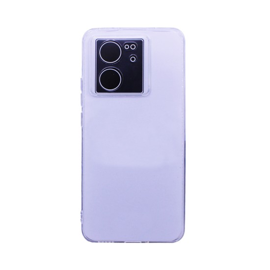 Soft Silicone Case with Camera Shield for Xiaomi 13T/13T Pro/Redmi K60 Ultra Transparent