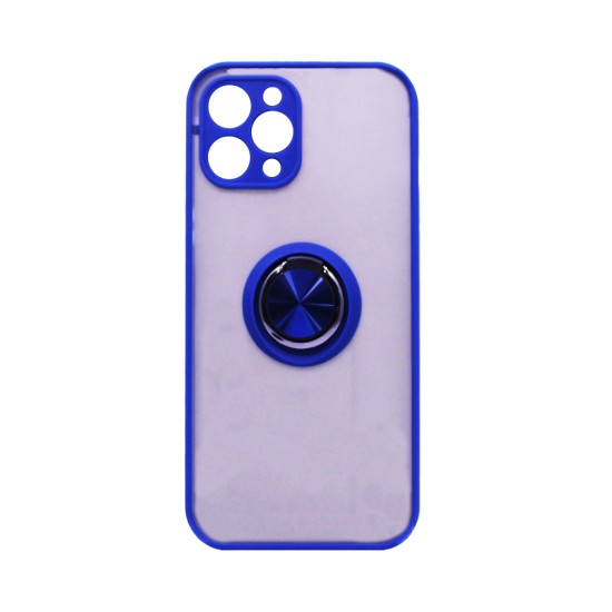 Case with Support Ring for Apple iPhone 11 Pro Max Smoked Blue