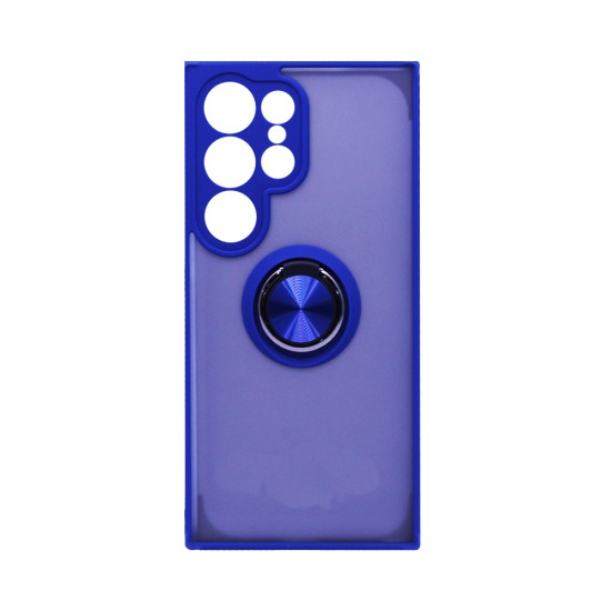 Case with Support Ring for Samsung Galaxy S24 Ultra Smoked Blue