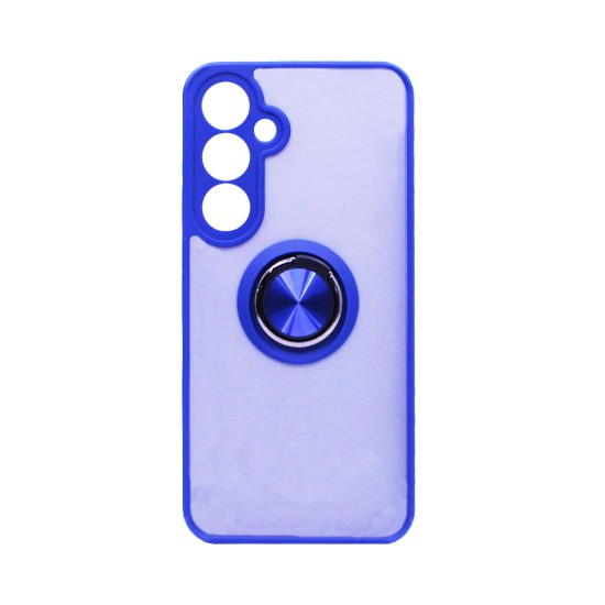 Case with Support Ring for Samsung Galaxy S24 Plus Smoked Blue