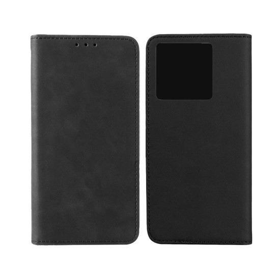 Leather Flip Cover with Internal Pocket For Xiaomi Redmi note 13 Pro 5g Black