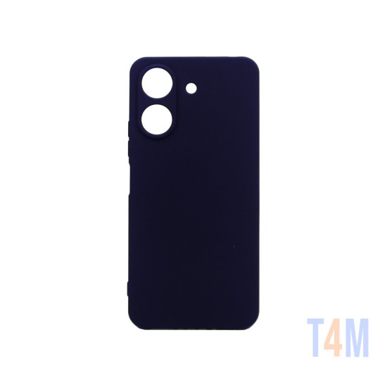 Capa de Silicone com Moldura de Câmera para Xiaomi Redmi 13C/Poco C65 Preto