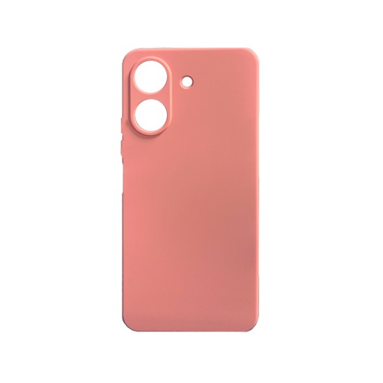 Silicone Case with Camera Shield for Xiaomi Redmi 13C/Poco C65 Pink