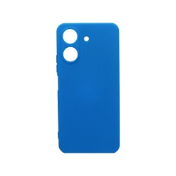 Funda de Silicona con Marco de Cámara para Xiaomi Redmi 13C/Poco C65 Azul Funda de Silicona con Marco de Cámara para Xiaomi Redmi 13C/Poco C65 Azul