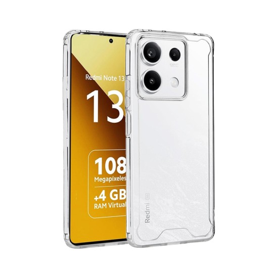 Hard Silicone Case for Xiaomi Redmi Note 13 4G Transparent