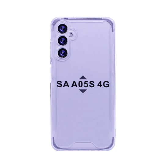 Hard Silicone Case with Camera Shield for Samsung Galaxy A05s 4G Transparent