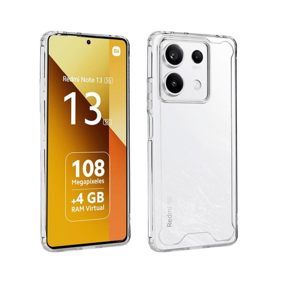 Hard Silicone Case for Xiaomi Redmi Note 13 5G Transparent