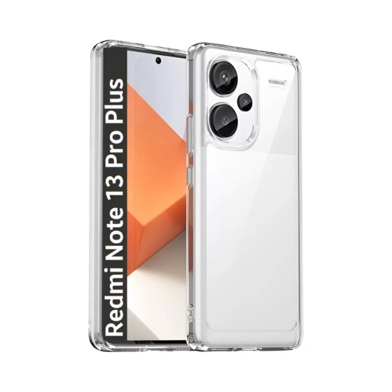 Hard Silicone Case for Xiaomi Redmi Note 13 Pro Plus 5G Transparent