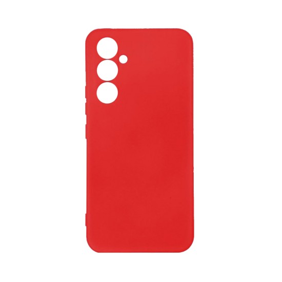 Silicone Case with Camera Shield for Samsung Galaxy A55 5G Red