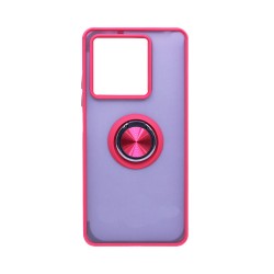 Capa com Anel de Suporte para Xiaomi Redmi Note 13 Pro Plus 5G Vermelho Fumado Capa com Anel de Suporte para Xiaomi Redmi Note 13 Pro Plus 5G Vermelho Fumado