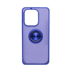 Capa com Anel de Suporte para Xiaomi Redmi Note 13 4G Azul Fumado Capa com Anel de Suporte para Xiaomi Redmi Note 13 4G Azul Fumado