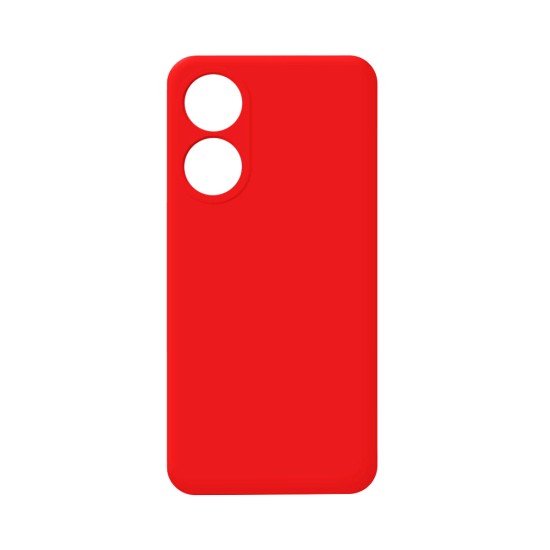 Silicone Case with Camera Shield for Oppo A38 4G/A18 Red