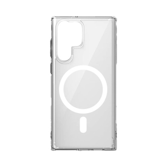 Magnetic Sillicone Case for Samsung Galaxy S24 Ultra Transparent