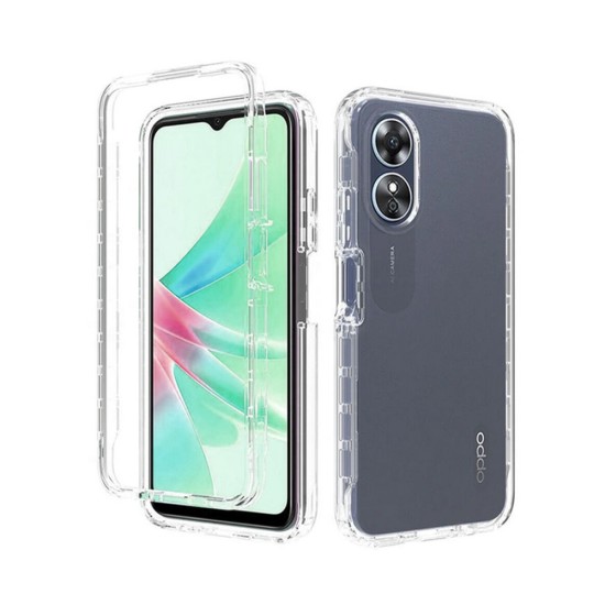 360º Silicon Case for Oppo A78 5G/A58 5G/A58X Transparent