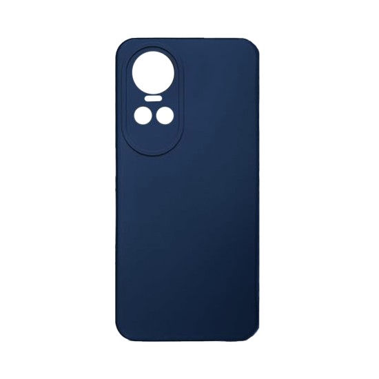 Silicone Case with Camera Shield for Oppo Reno 10 5G Dark Blue