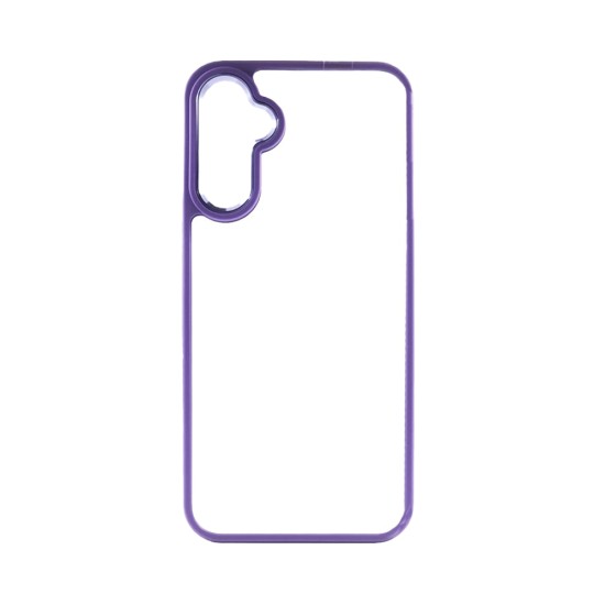 Transparent Silicone Case for Samsung Galaxy A35 5G Purple