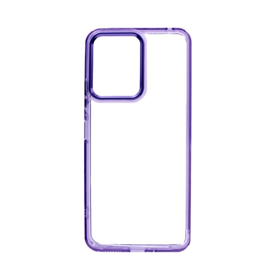 Transparent Silicone Case for Xiaomi Redmi Note 13 4G Purple