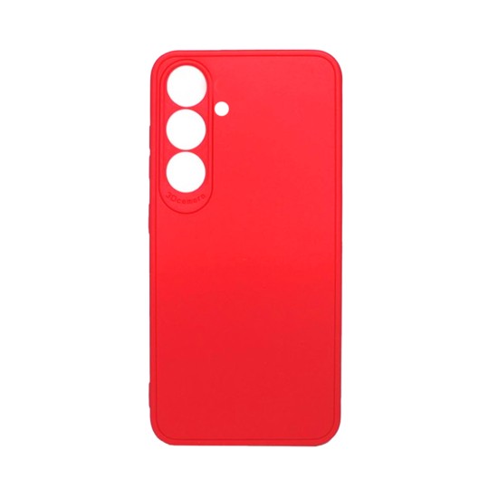 Soft Silicone Case with Camera Shield for Samsung Galaxy A05S Red