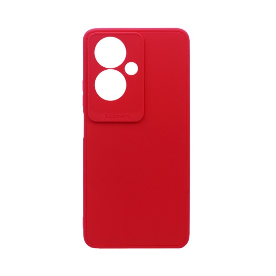 Soft Silicone Case with Camera Shield for Oppo A79 5G Red