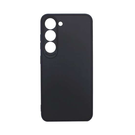 Soft Silicone Case with Camera Shield for Samsung Galaxy S24 Plus Black