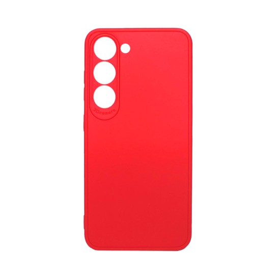 Soft Silicone Case with Camera Shield for Samsung Galaxy S24 Plus Red