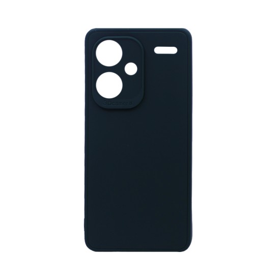 Soft Silicone Case with Camera Shield for Xiaomi Redmi Note 13 Pro Plus Black