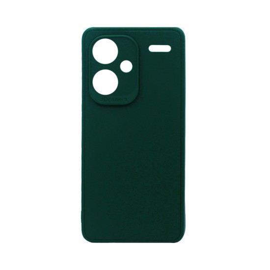 Soft Silicone Case with Camera Shield for Xiaomi Redmi Note 13 Pro Plus Green