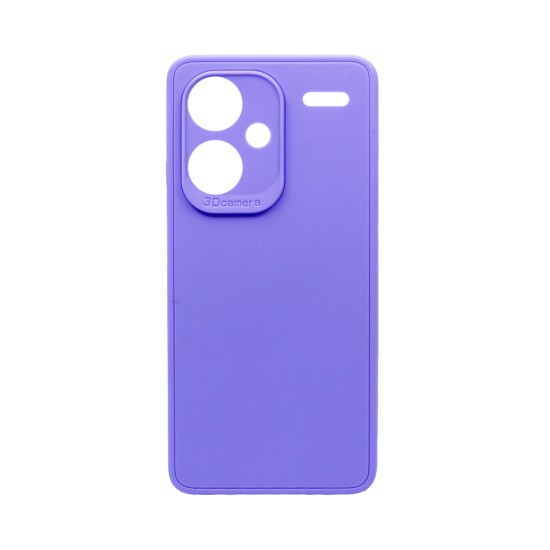 Soft Silicone Case with Camera Shield for Xiaomi Redmi Note 13 Pro Plus Purple