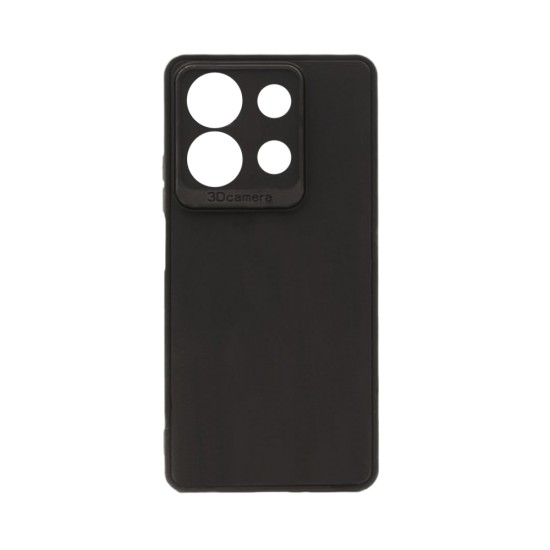 Soft Silicone Case with Camera Shield for Xiaomi Redmi Note 13 5G Black