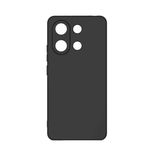 Silicone Case with Camera Shield for Xiaomi Redmi Note 13 Pro 4G/Poco M6 Pro Black