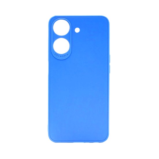 Soft Silicone Case with Camera Shield for Xiaomi Redmi 13C/Poco C65 Blue