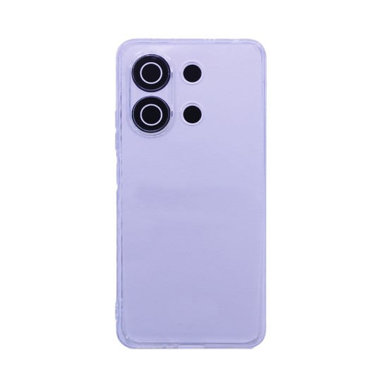 Soft Silicone Case with Camera Shield for Xiaomi Redmi Note 13 4G Transparent