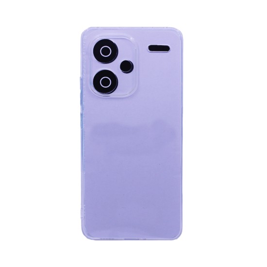 Soft Silicone Case with Camera Shield for Xiaomi Redmi Note 13 Pro Plus 5G Transparent