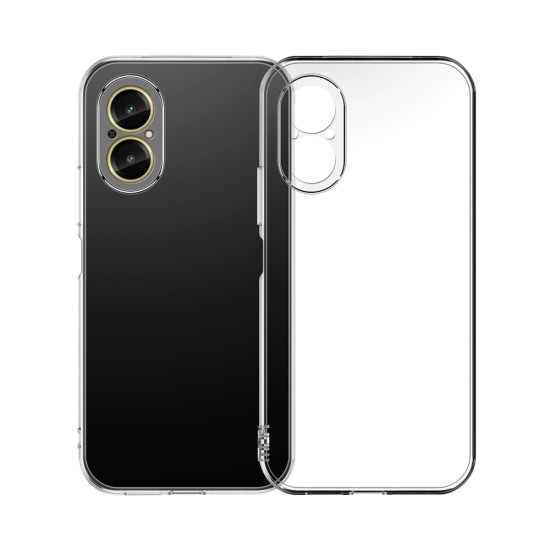 Soft Silicone Case with Camera Shield for Realme C67 4G Transparent