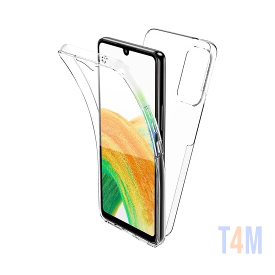 Funda de Silicona 360º para Samsung Galaxy A55 5G Transparente