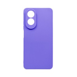 Capa de Silicone Macio com Moldura de Câmera para Oppo A18 4G/A38 4G Roxo Capa de Silicone Macio com Moldura de Câmera para Oppo A18 4G/A38 4G Roxo